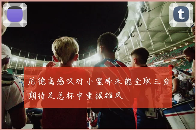 厄德高感叹对小蜜蜂未能全取三分期待足总杯中重振雄风